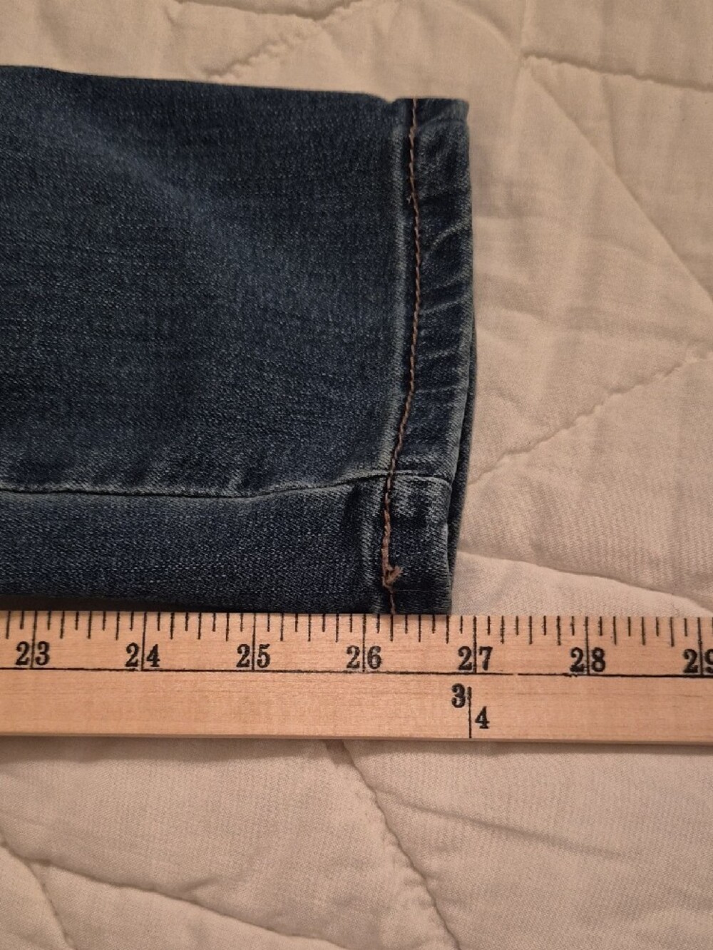 Earl - Floral Embroidered Skinny Ankle Jeans- Size 12 - Picture 6 of 11